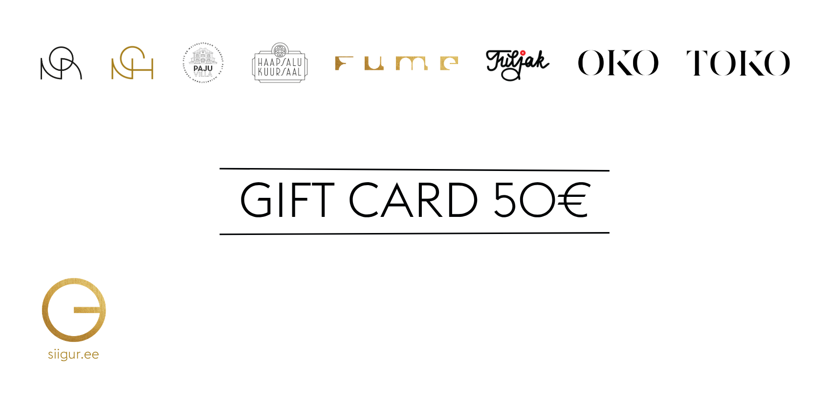 Siigur Restaurant Collection digital gift card 50