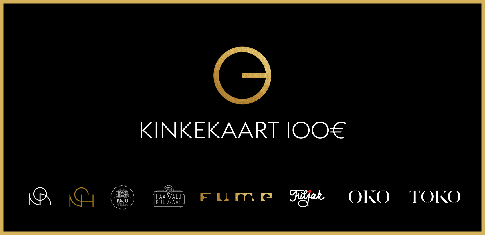 Siigur Restaurant Collection kinkekaart 100